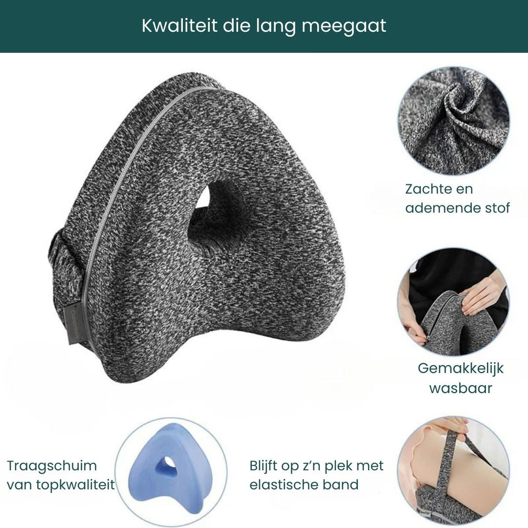 Orthopedic Knee Pillow for Side Sleepers, with Back and Hip Relief