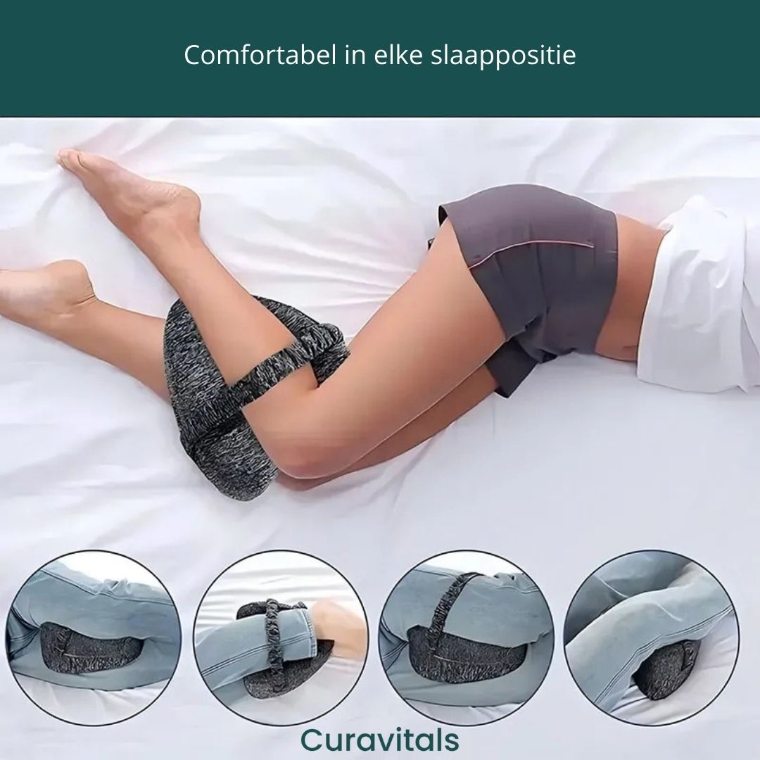 Orthopedic Knee Pillow for Side Sleepers, with Back and Hip Relief