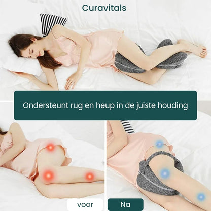 Orthopedic Knee Pillow for Side Sleepers, with Back and Hip Relief