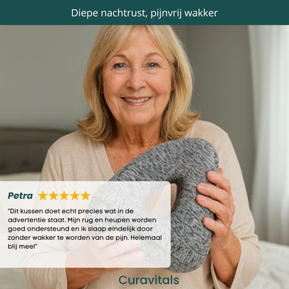 Orthopedic Knee Pillow for Side Sleepers, with Back and Hip Relief