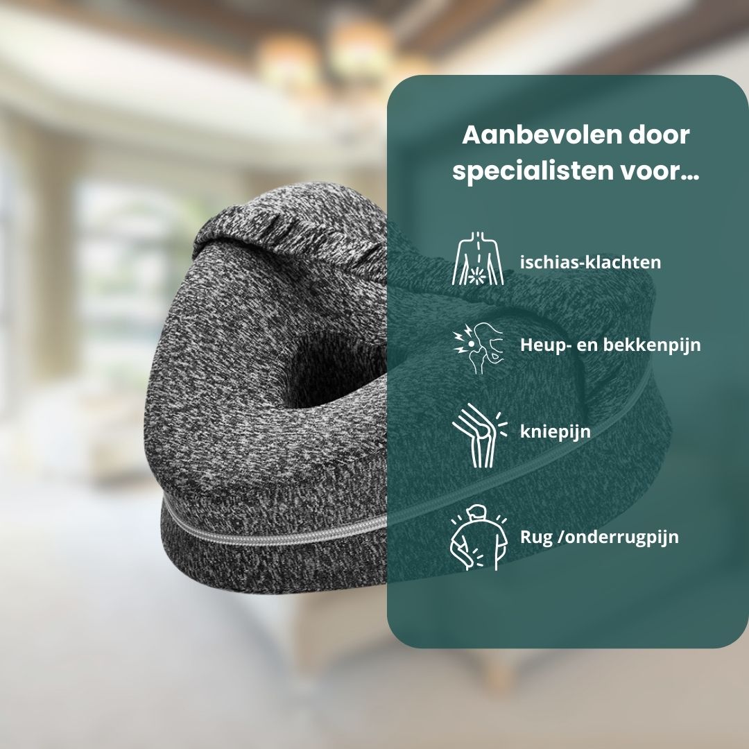 Orthopedic Knee Pillow for Side Sleepers, with Back and Hip Relief
