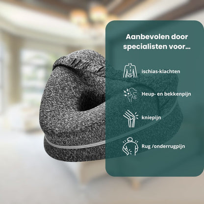 Orthopedic Knee Pillow for Side Sleepers, with Back and Hip Relief